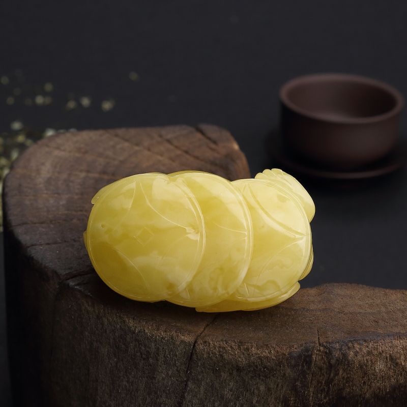 天然蜜蜡貔貅吊坠 - 红掌柜