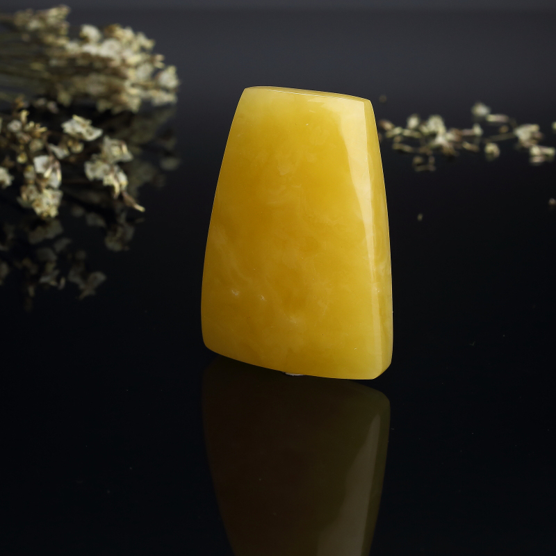 鸡油黄蜜蜡无事牌吊坠 - 红掌柜