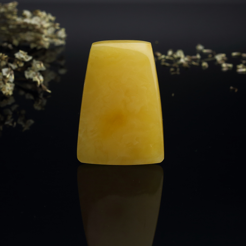 波罗的海鸡油黄蜜蜡无事牌吊坠 - 红掌柜