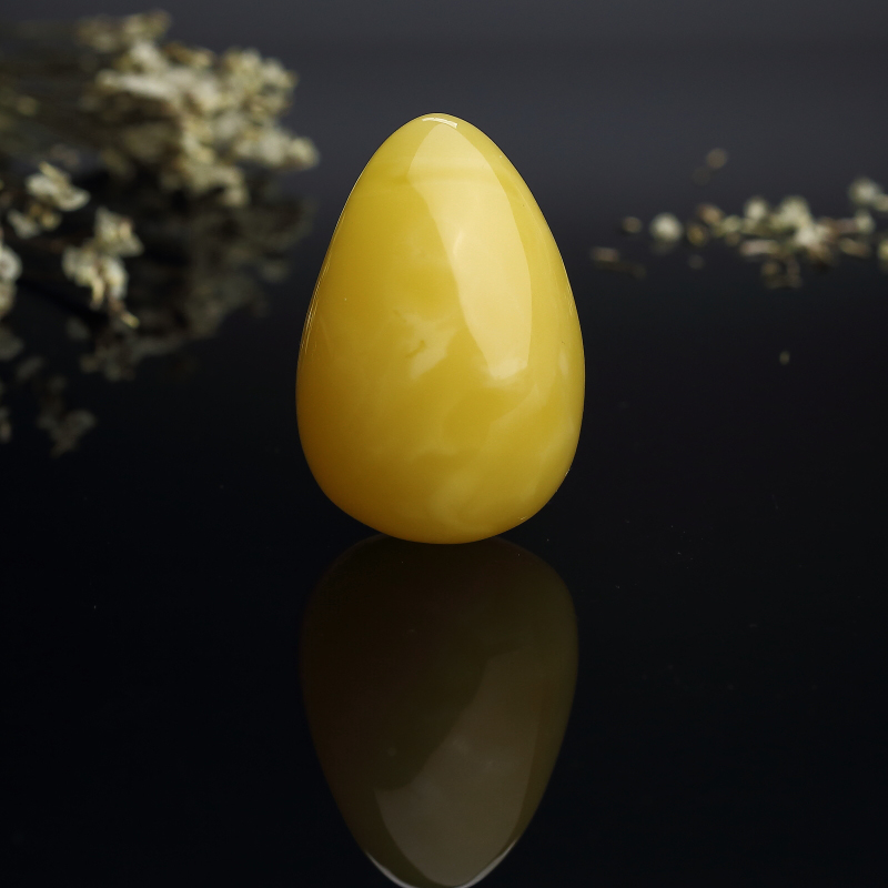 波罗的海天然满蜜鸡油黄蜜蜡水滴吊坠 - 红掌柜