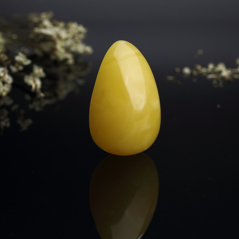 天然满蜜鸡油黄蜜蜡水滴吊坠 - 红掌柜