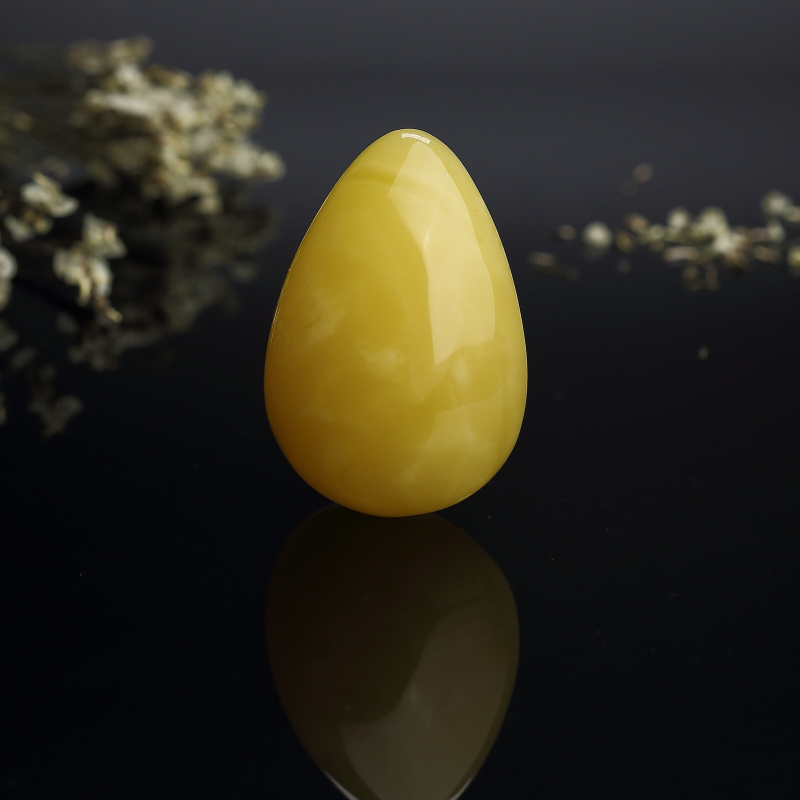 满蜜鸡油黄蜜蜡水滴吊坠 - 红掌柜