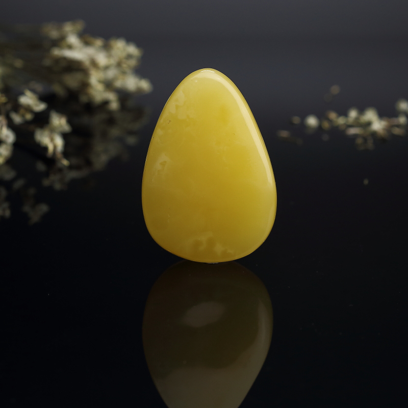 鸡油黄蜜蜡水滴吊坠 - 红掌柜