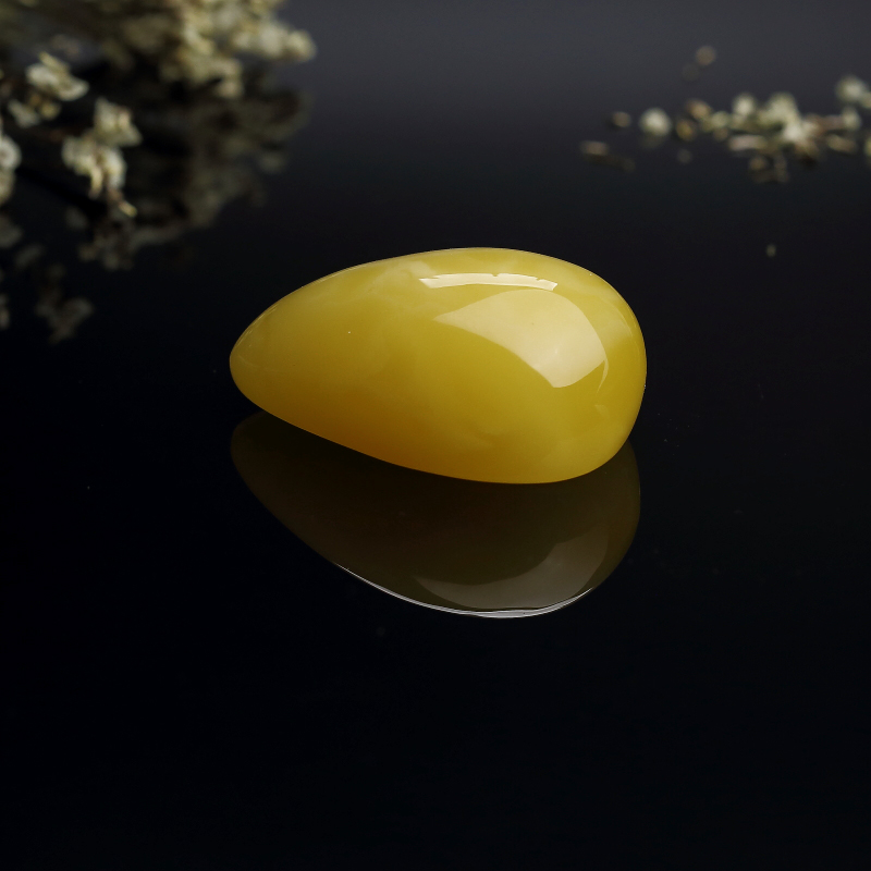 波罗的海鸡油黄蜜蜡水滴吊坠 - 红掌柜