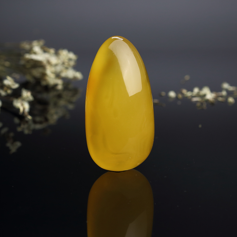 天然鸡油黄蜜蜡水滴吊坠 - 红掌柜