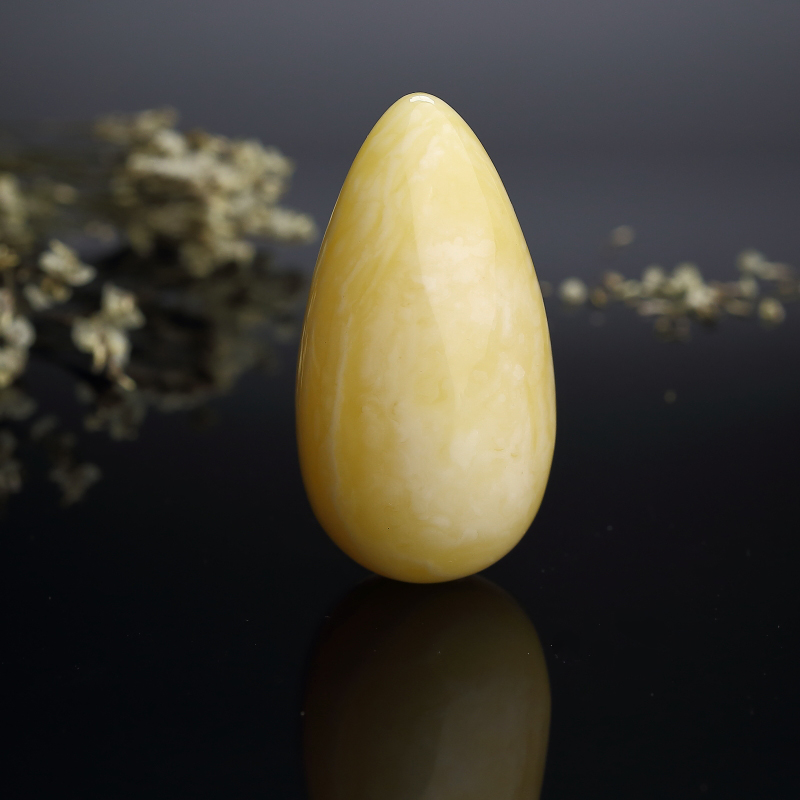 波罗的海天然白花蜜蜜蜡随形吊坠 - 红掌柜