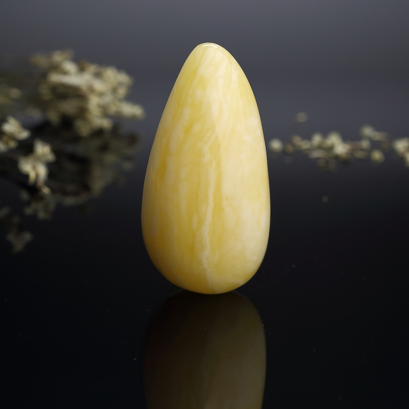 天然白花蜜蜜蜡随形吊坠 - 红掌柜