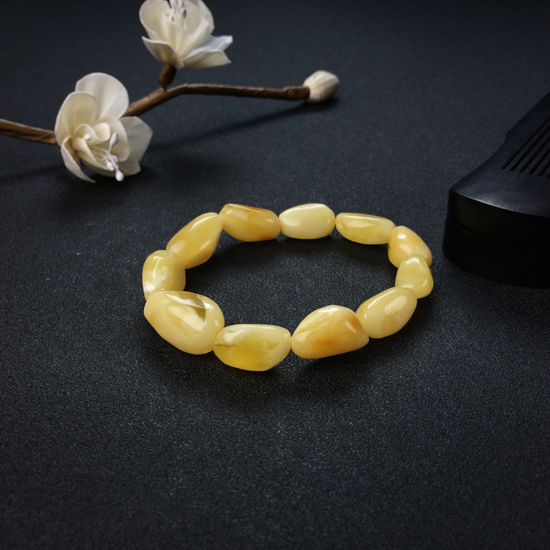 天然蜜蜡随形手串 - 红掌柜