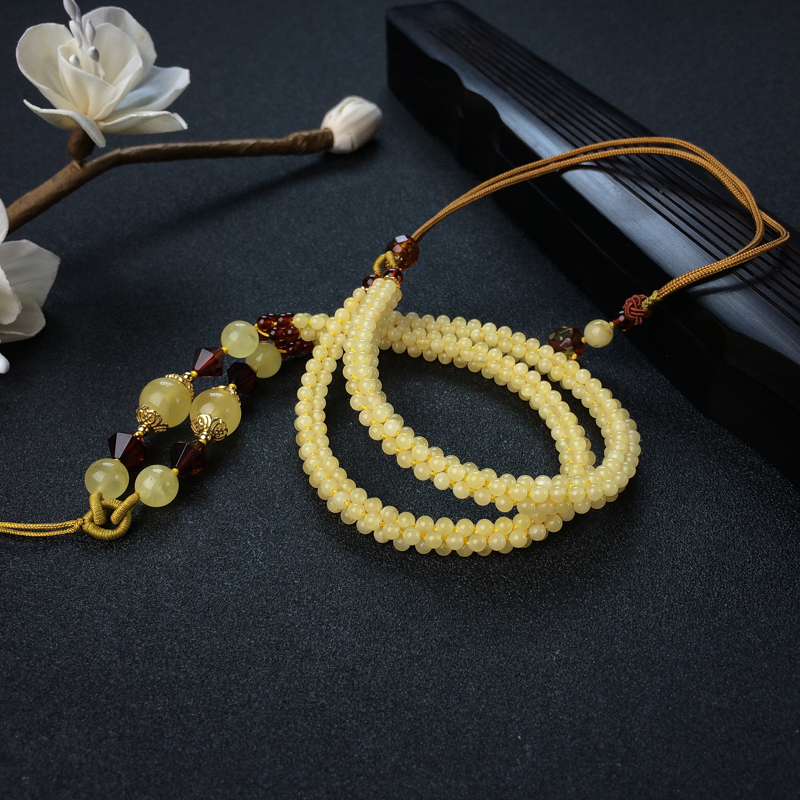 波罗的海蜜蜡四股珠配链 - 红掌柜