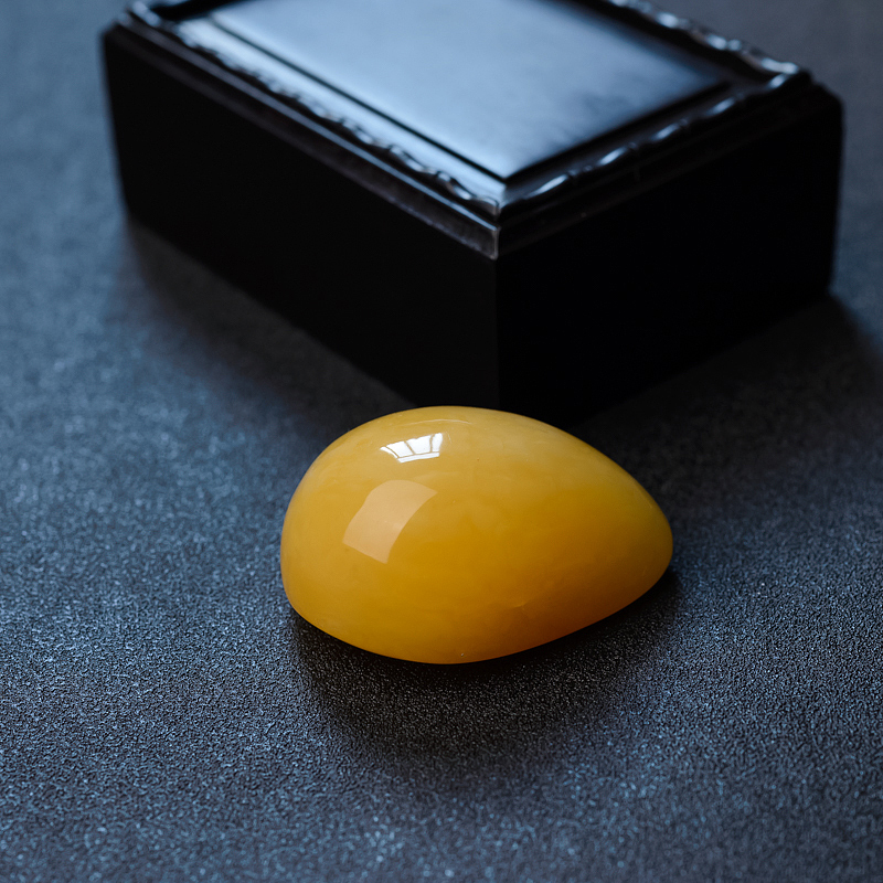 波罗的海满蜜鸡油黄蜜蜡随形吊坠-红掌柜