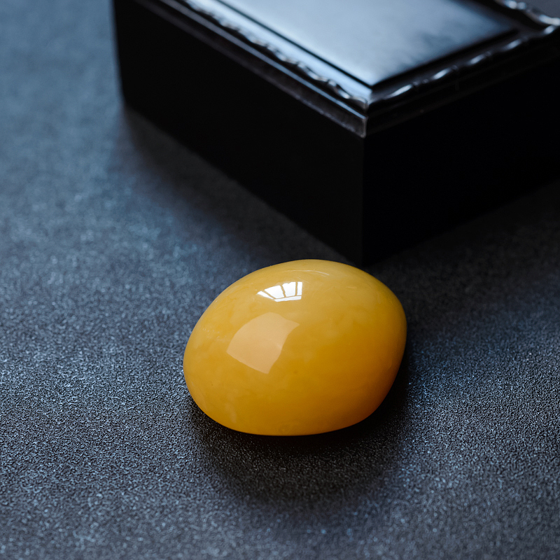 波罗的海天然满蜜鸡油黄蜜蜡吊坠-红掌柜