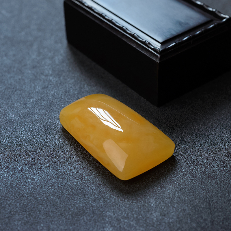 波罗的海天然满蜜蜜蜡无事牌吊坠-红掌柜