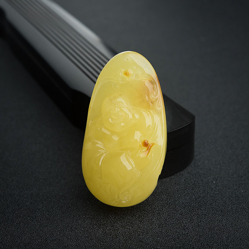 蜜蜡吊坠-红掌柜