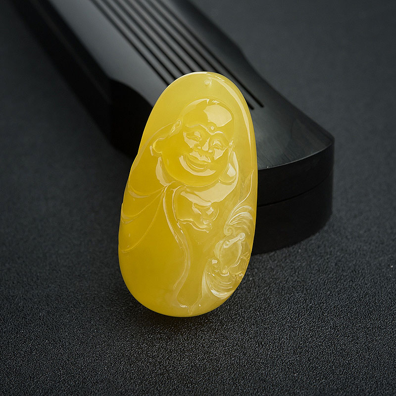 蜜蜡吊坠-红掌柜