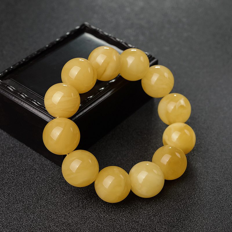 19.5mm蜜蜡手串-红掌柜