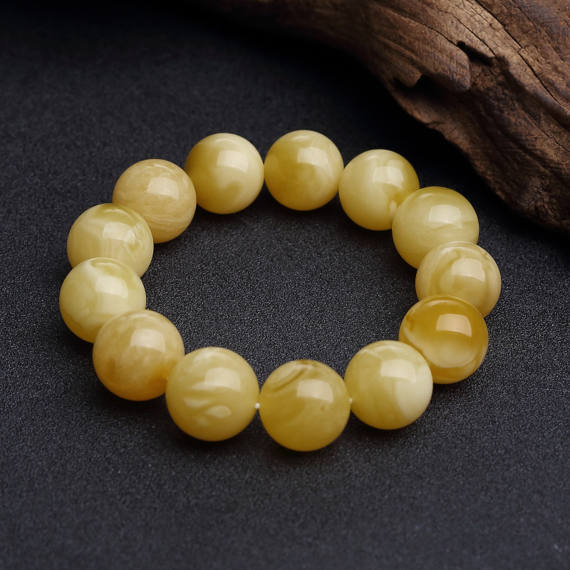 16.5mm白花蜜手串-红掌柜