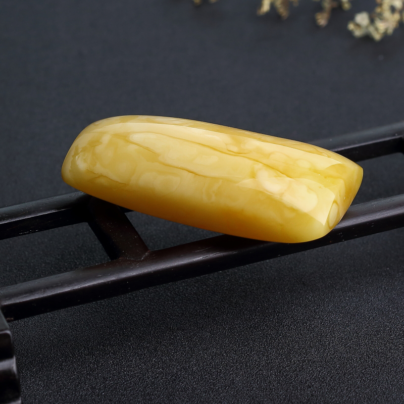 白花蜜蜡无事牌吊坠-红掌柜