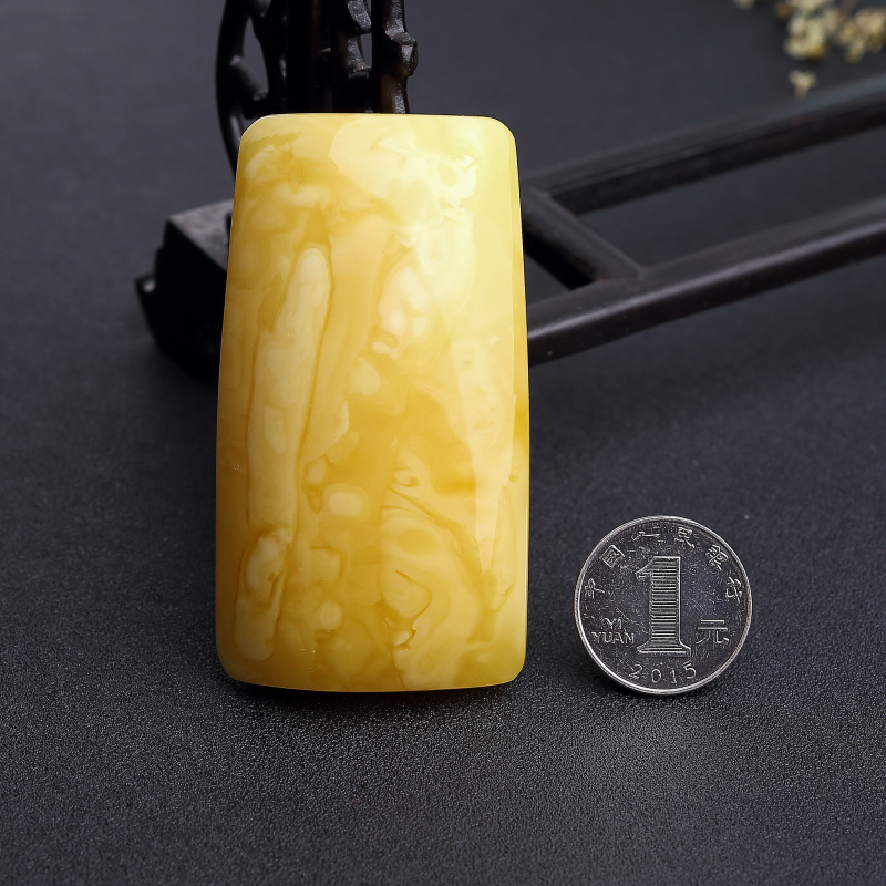 白花蜜蜡吊坠-红掌柜