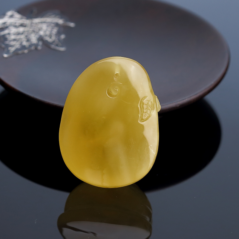 鸡油黄蜜蜡钱袋-红掌柜