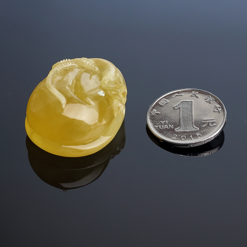 天然蜜蜡钱袋吊坠-红掌柜