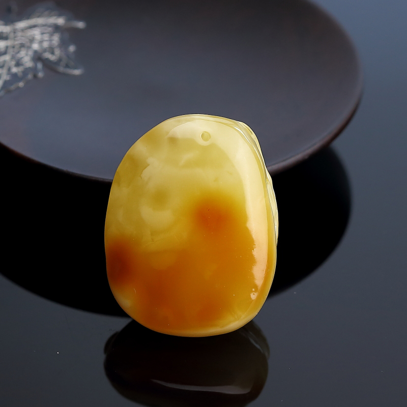 蜜蜡年年有余吊坠-红掌柜