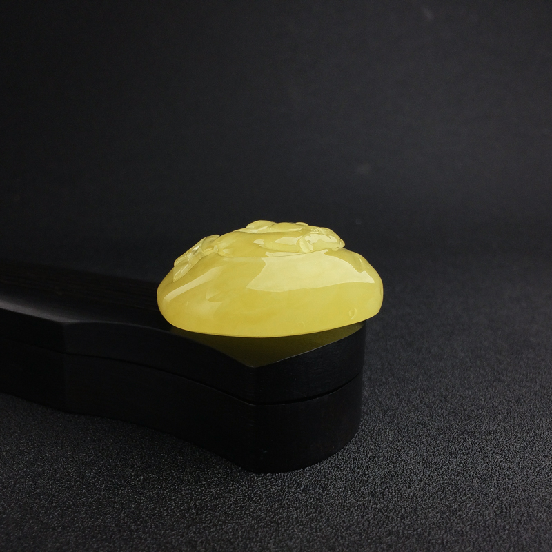 天然蜜蜡羊致清和吊坠-红掌柜