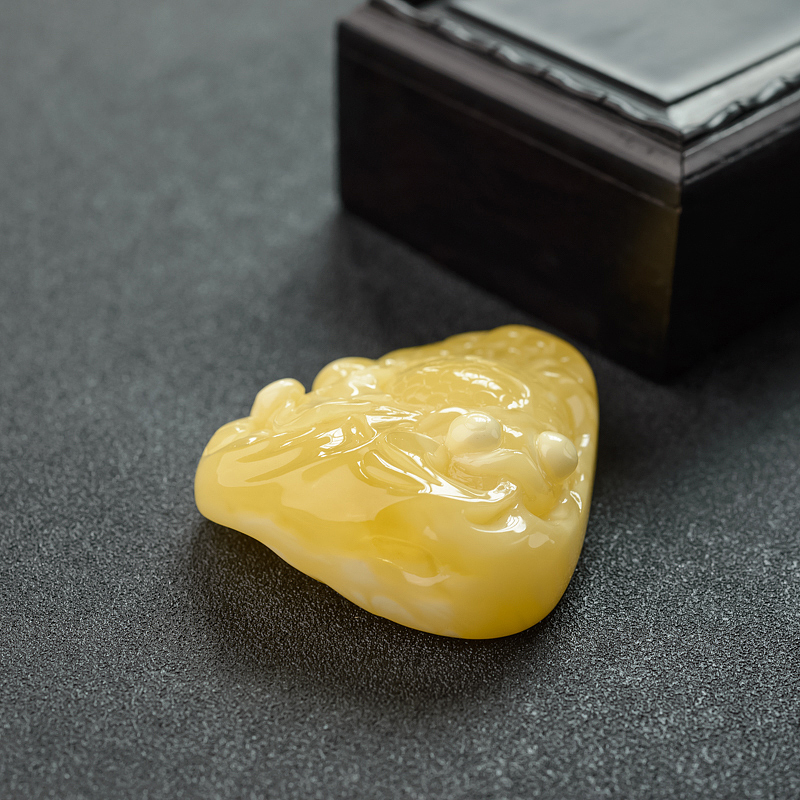 天然蜜蜡吊坠-红掌柜