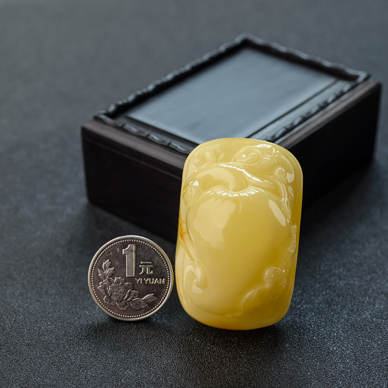 天然蜜蜡福瓜吊坠-红掌柜