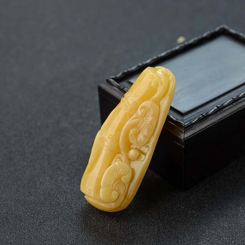 白花蜜竹竹高升吊坠-红掌柜