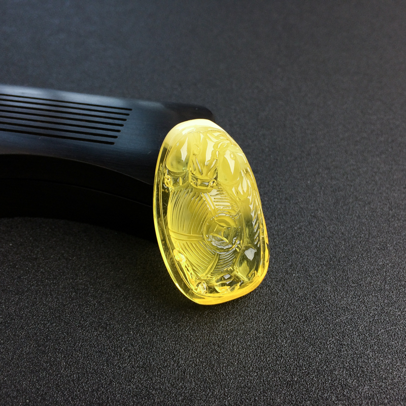 天然鸡油黄金绞蜜蜜蜡貔貅吊坠-红掌柜