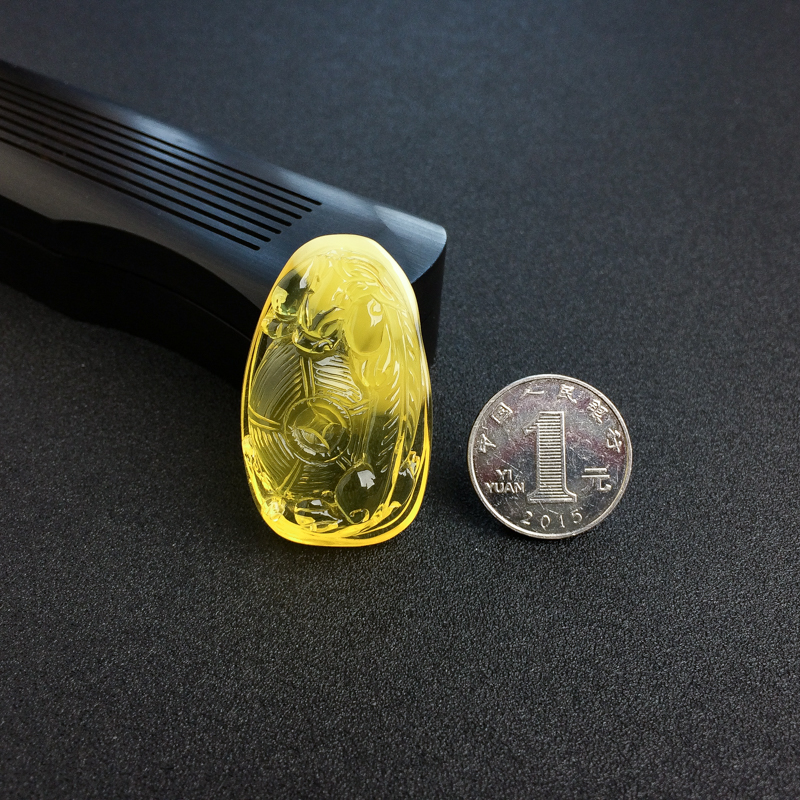 鸡油黄金绞蜜蜜蜡貔貅吊坠-红掌柜