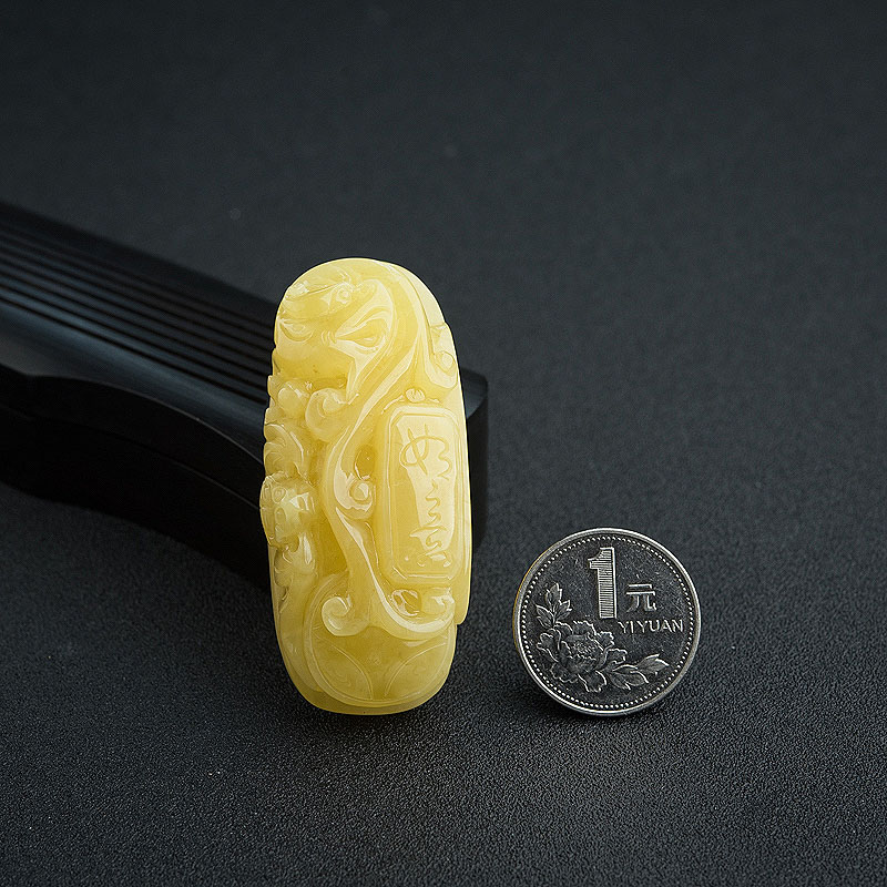 蜜蜡吊坠-红掌柜