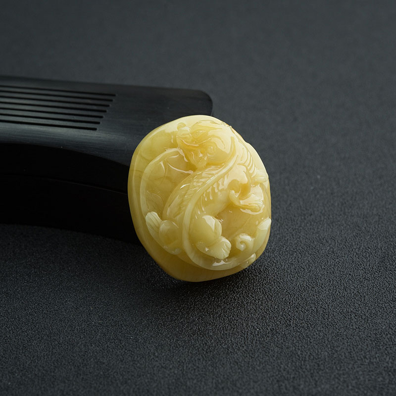 蜜蜡貔貅吊坠-红掌柜