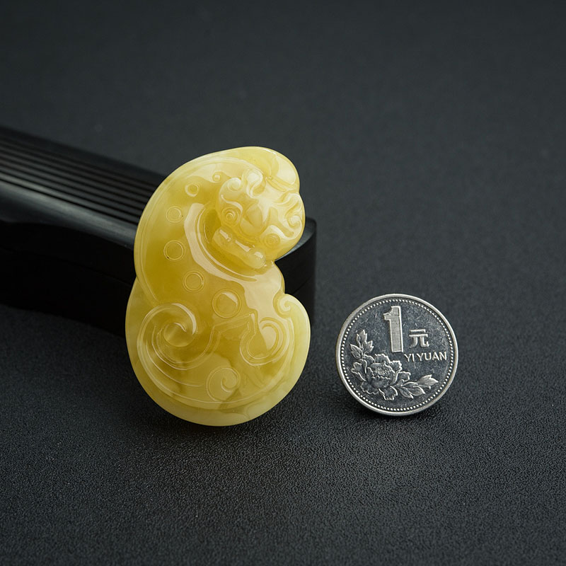 天然蜜蜡貔貅吊坠-红掌柜