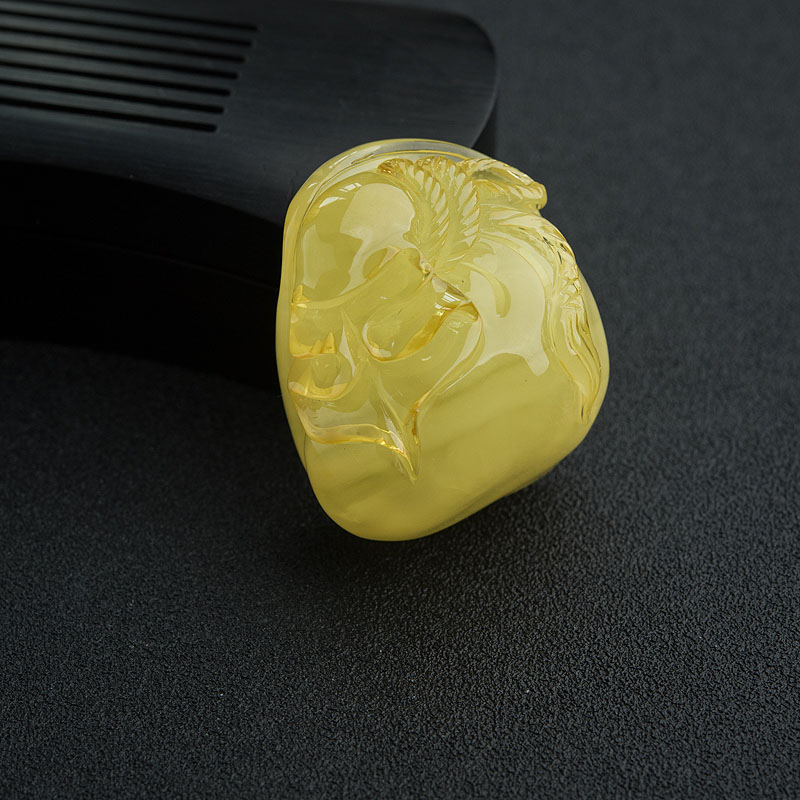 蜜蜡钱袋吊坠-红掌柜