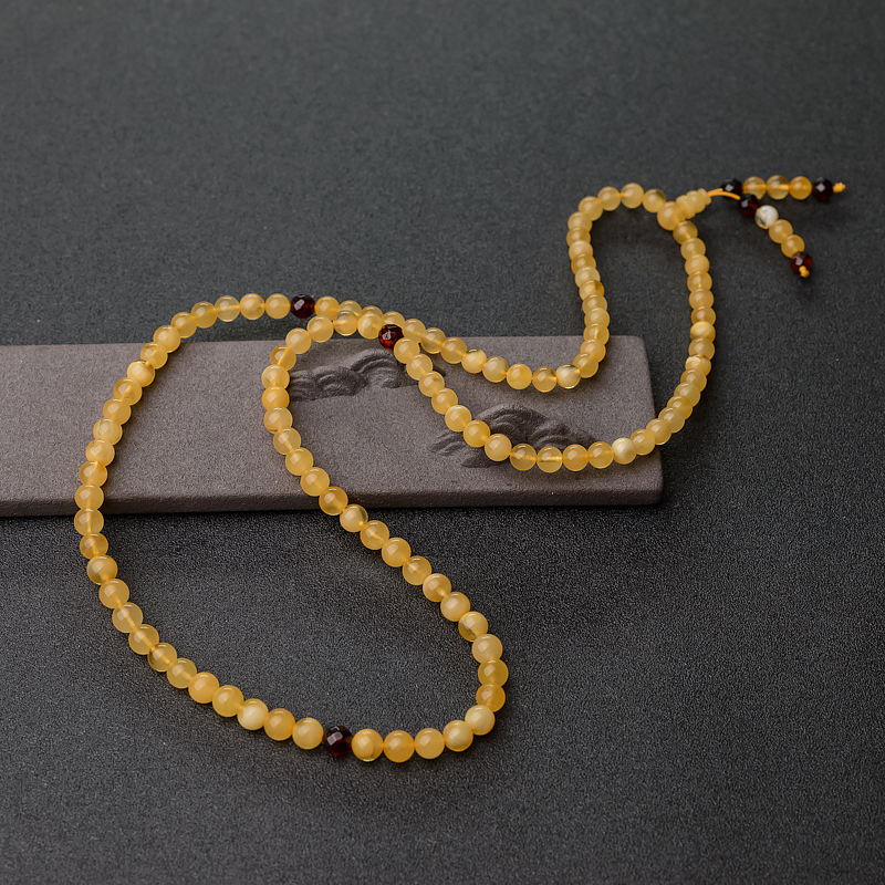 6.5mm鸡油黄金绞蜜108佛珠-红掌柜