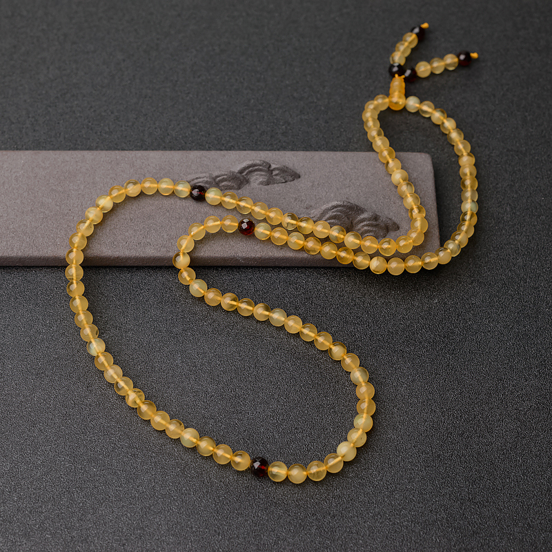 6.5mm鸡油黄金绞蜜108佛珠-红掌柜