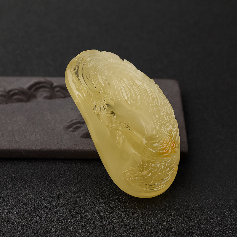 柠檬黄金绞蜜吊坠-红掌柜