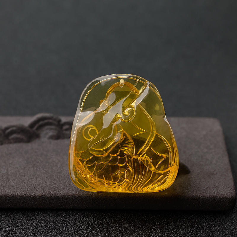 金珀吊坠-红掌柜