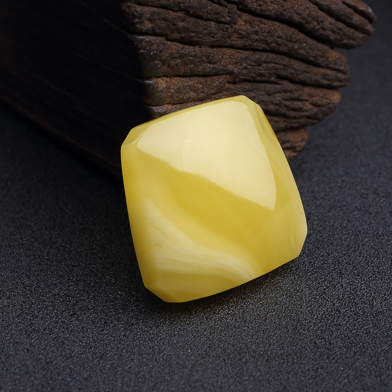 波罗的海鸡油黄蜜蜡无事牌吊坠-红掌柜