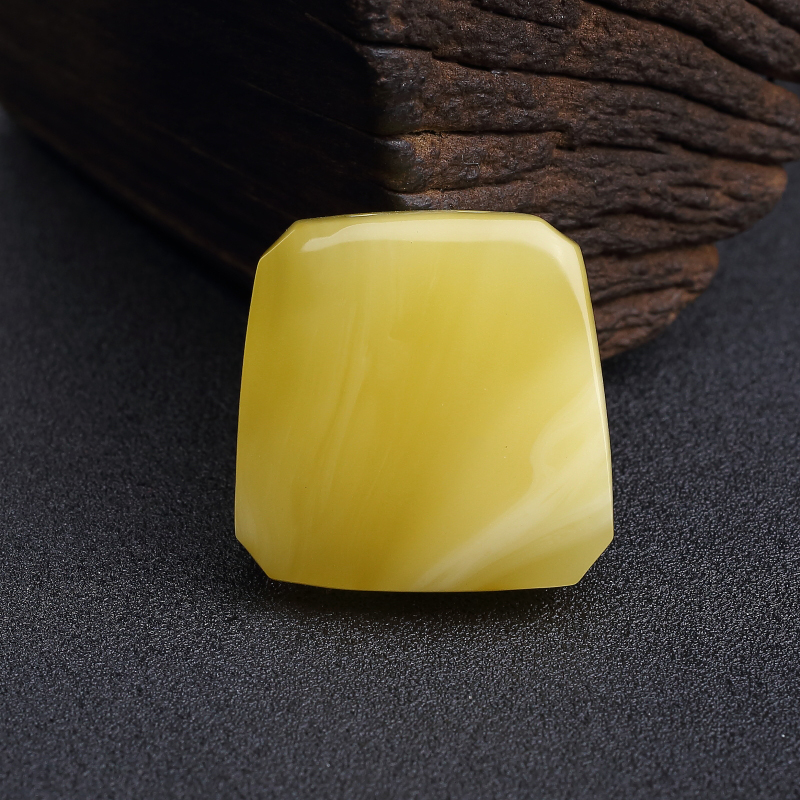 鸡油黄蜜蜡无事牌吊坠-红掌柜