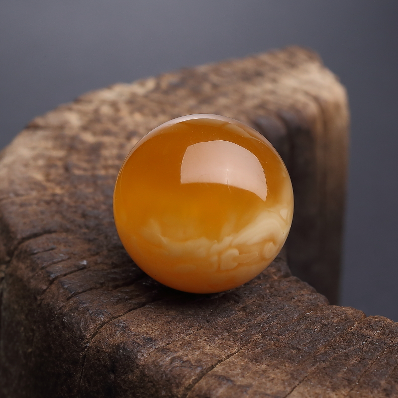 32mm白花蜜蜡圆珠-红掌柜