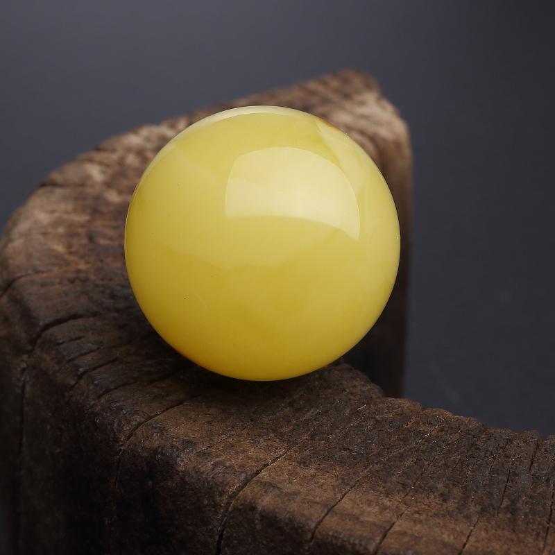 鸡油黄蜜蜡圆珠-红掌柜