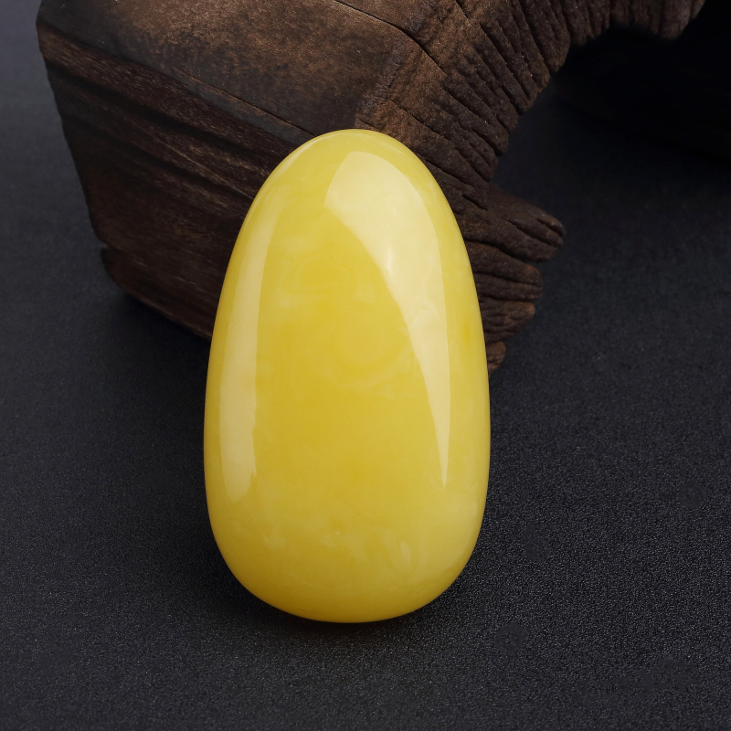 波罗的海天然鸡油黄蜜蜡随形吊坠-红掌柜