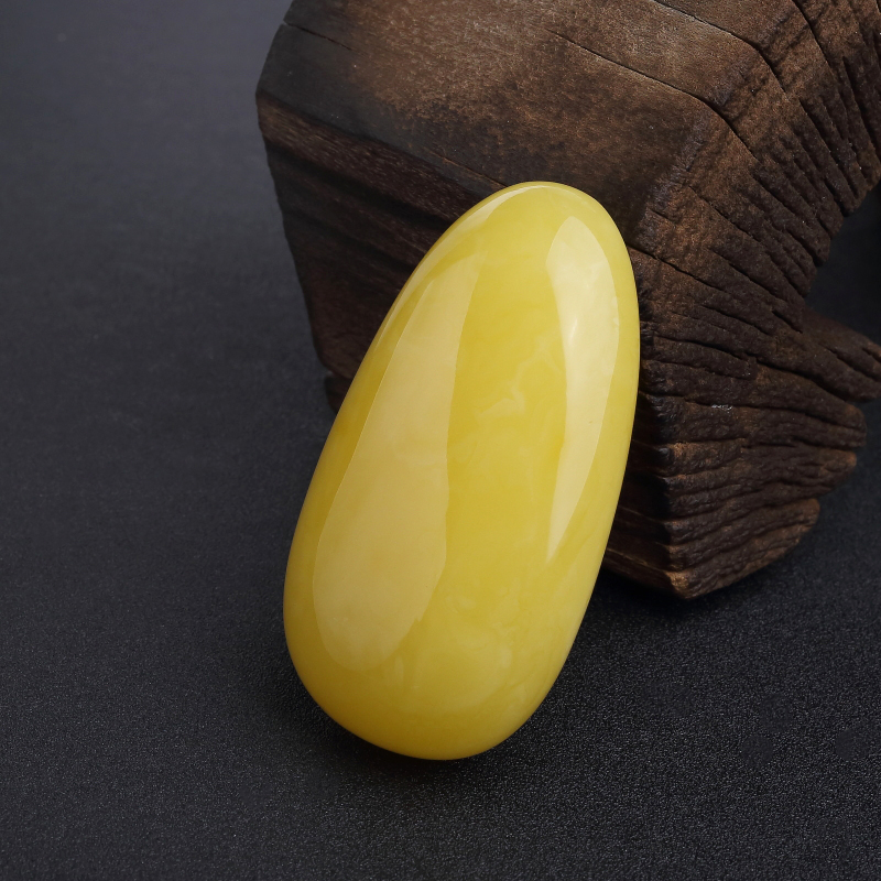 天然鸡油黄蜜蜡随形吊坠-红掌柜