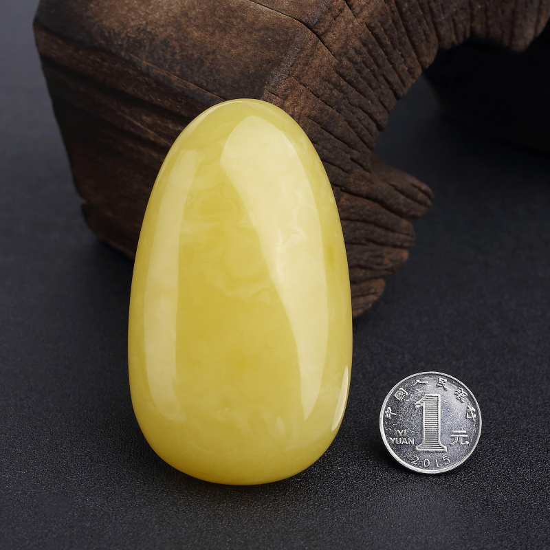 波罗的海鸡油黄蜜蜡吊坠-红掌柜