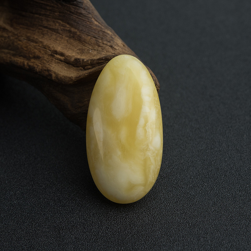 波罗的海天然白花蜜蜡吊坠-红掌柜