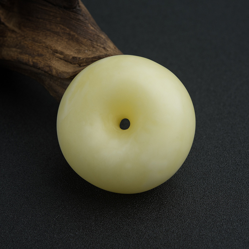 波罗的海天然蜜蜡平安扣吊坠-红掌柜