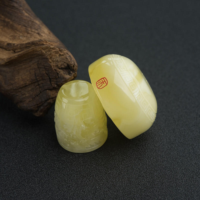 波罗的海柠檬黄蜜蜡龙套装-红掌柜