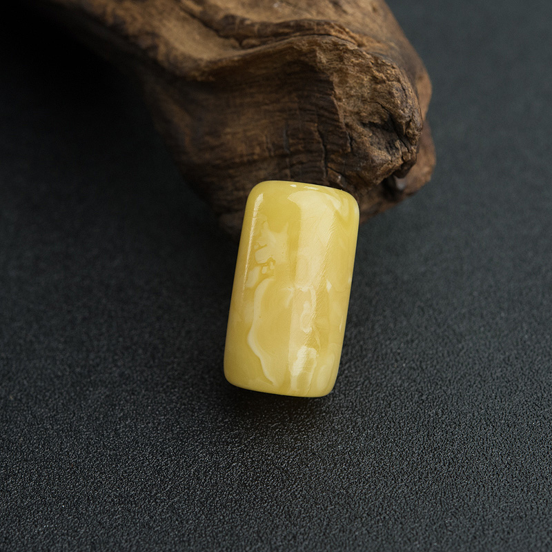 波罗的海鸡油黄蜜蜡桶珠-红掌柜